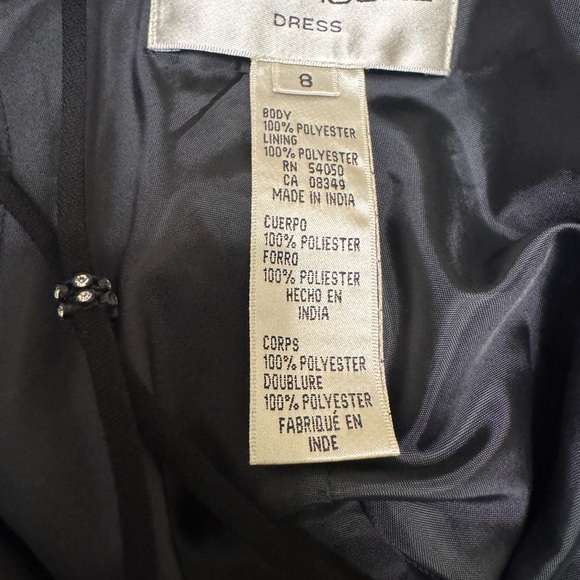 Vintage Evan Picone  Elegant Black Maxi Dress - Picture 7 of 8